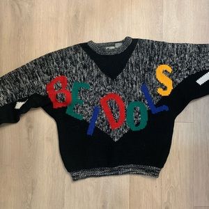 Vintage 80s colorblock sweater!